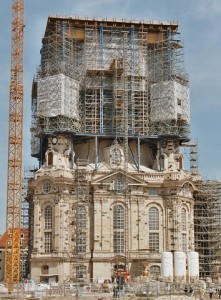 Реконструкция Фрауэнкирхе. Фотография 2003 года